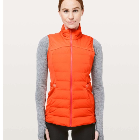 Lululemon Down For It All Vest Atomic Orange - Picture 7 of 7